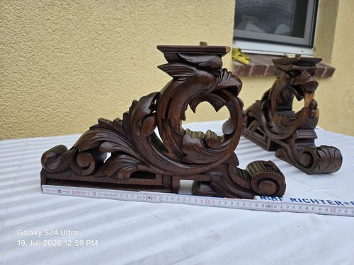 Antike eichenholz adler greif - eichenholz, adler-/greif