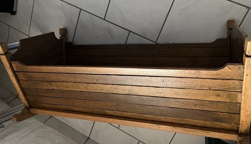 Antike holzwiege 97cm lang - 97cm,